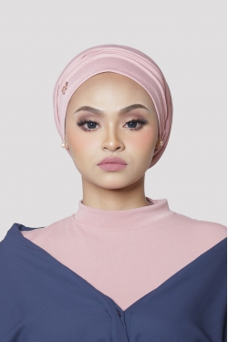 MARILYN INSTANT TURBAN COTTON - BABY PINK